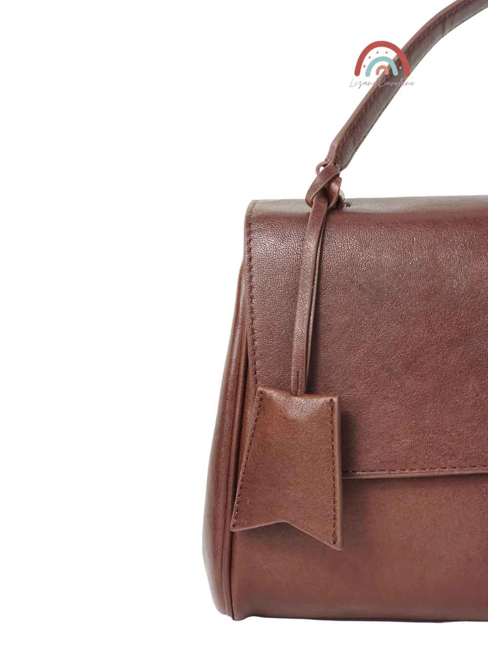 New! J. Crew Evie Shoulder Bag in Leather Washed Brown